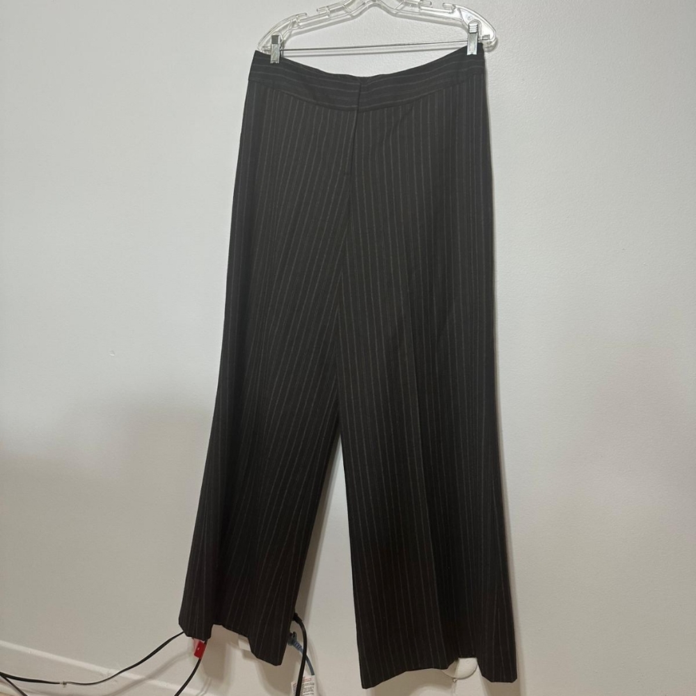 Beautiful Maria Pinto wool pinstriped wide leg pant